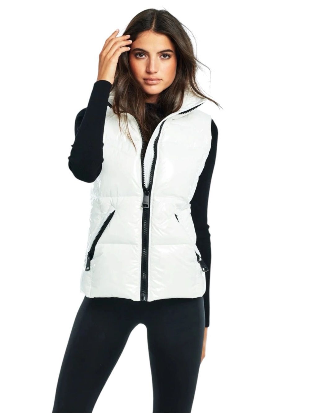 SAM. New York Freedom Down Puffer Vest - Matte White / Snow Monochromatic